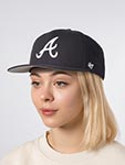 Бейсболка 47 BRAND арт. B-SRS01WBP-NYD Atlanta Braves MLB (темно-синий)